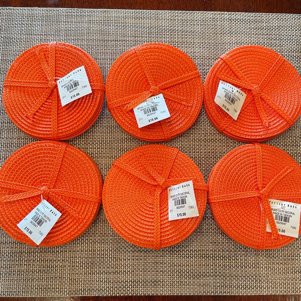 Pottery Barn Braided Drink Coaster